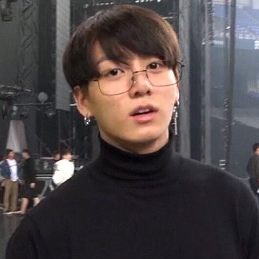 jungkook wearing glasses really is the best concept