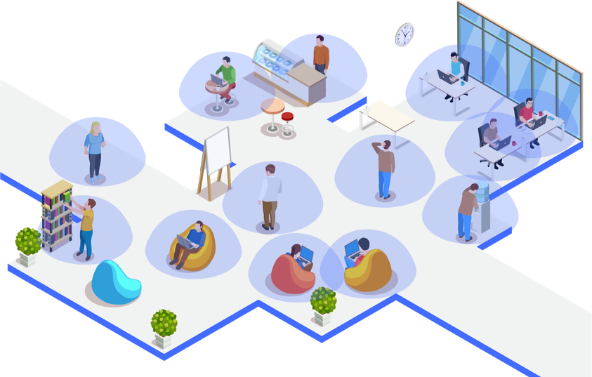 ANSTO's tweet photo. Team "U space" from ANSTO and #nandin working on the #FlattenTheCurvehack came up with some clever ways on how we can return to work post #COVID19 #lookahead #nandin https://t.co/FLibcxwPT0