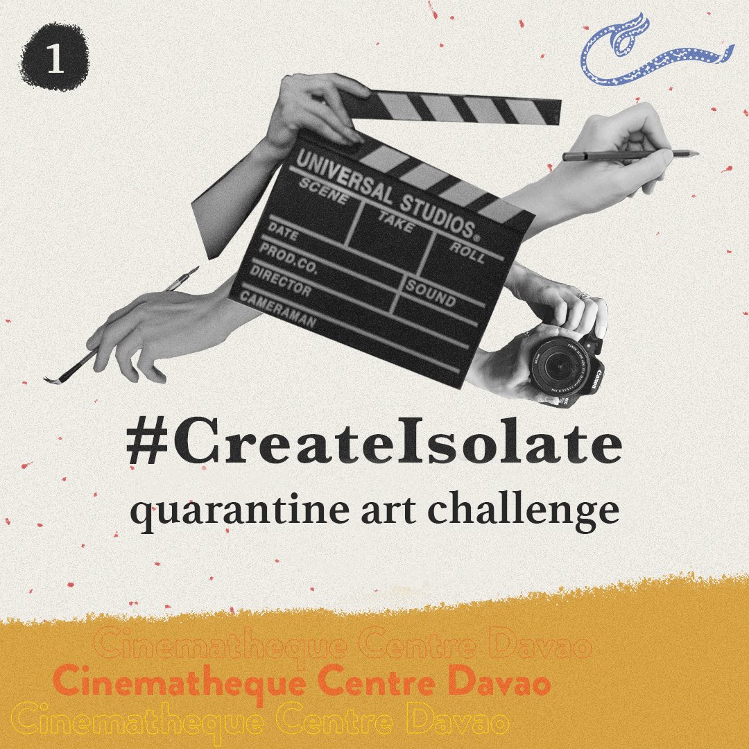 fdcpdavao's tweet photo. 🔥👀 Artists! Photographers! Filmmakers! Poets! You! We want to see art you've made during quarantine. We want to use this space for artists to thrive. So upload your art, tag us and use #CreateIsolate. Tell your friends! Hurry it's only until April 30!

More details below ⬇️ https://t.co/yRgp6AKaEx