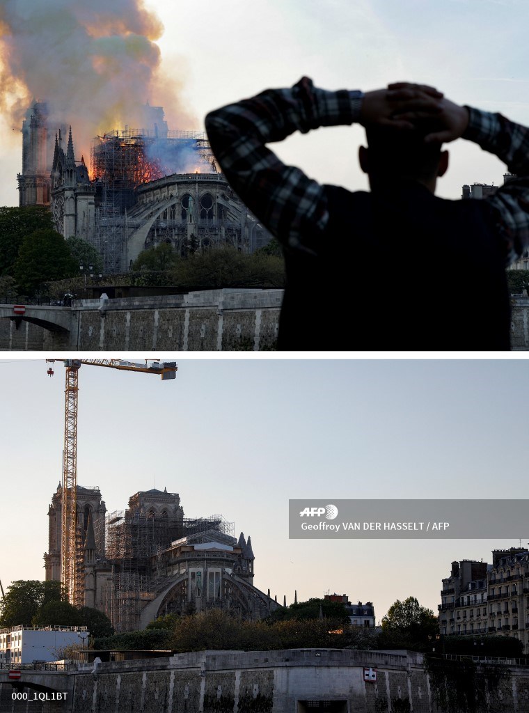 Notre-Dame: one year after. #AFP
📸 <a href="/gvanderhasselt/">Geoffroy VdH</a> 

More on AFPForum:
u.afp.com/3Gmn
