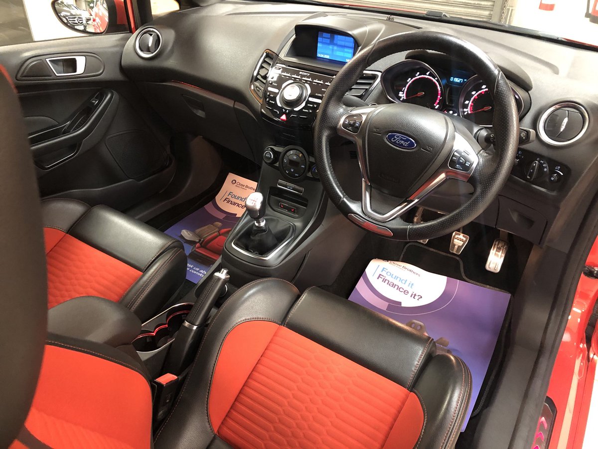 SalesJ28's tweet photo. 2017 Ford Fiesta ST-3 in Molton Orange, covered just 19k Miles, includes Sat Nav+ Bluetooth+DAB+Keyless+and much more. £11995 
We are still taking deposits on cars and storing them on our secured premises until it is safe and advised to collect. https://t.co/yQbeLIfCOZ