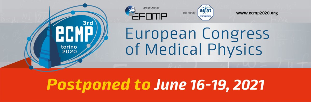 EFOMP_org's tweet photo. We are looking forward to welcoming you to Torino 🇮🇹 in June next year▶️#2021 #ECMP2020 #staytogether #medphys #StayConnected 🇪🇺  @SEFM15 @fisica_medica @TheIAPM @ipemnews @BHPA_BVZF_SBPH @VoorzitterNVKF https://t.co/5pUz0vj3Rm
