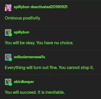 Cyberkitty5's tweet photo. Stay positive. Or else. https://t.co/9dVrjHygCM