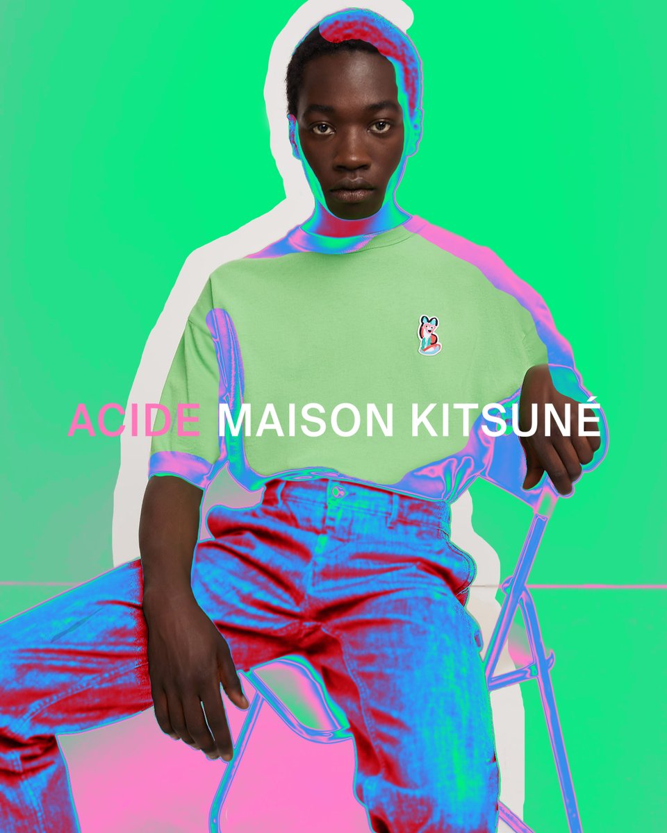kitsune's tweet photo. 'THIS IS 'ACIDE' 💚
Blending the color sensibility of the Fauves and the juicy line of Matisse, the 'ACIDE Fox' is back in some new unexpected colors!
-
Discover the genderless arty designs online at https://t.co/Tmq5XtE0Nr
#ACIDEmaisonkitsune #GenderlessArty https://t.co/XrGbKmCvnI