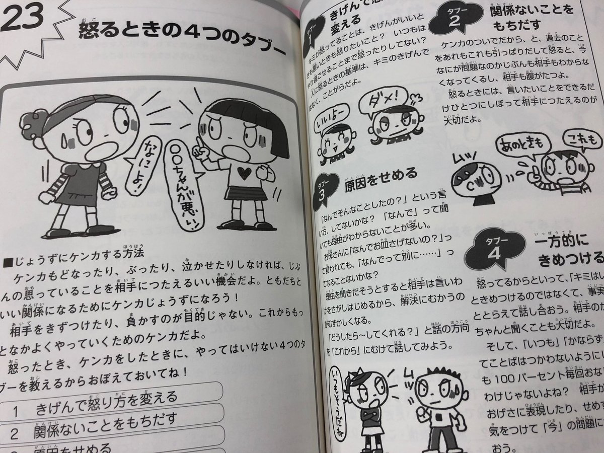 合同出版 イラスト版子どものアンガーマネジメント 日本アンガーマネジメント協会 監修 15年 ともだちにずるされた 割りこみされた 理由はわからないけどイライラ よくある場面を例に 子どもが自分の怒りをコントロールできるようになるための