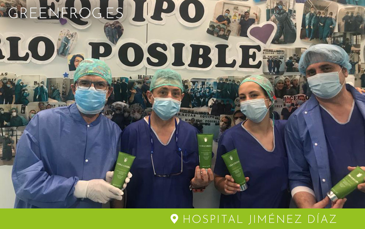 greenfrogaloe's tweet photo. 🐸🤲🏻🩺En #greenfrogaloe hemos donado 1.823 cremas para proteger y cuidar las manos de nuestros #sanitarios con nuestra #dermobio con #aloevera #estevirusloparamosunidos GRACIAS por tanto! https://t.co/ZrNcZXp1Yp