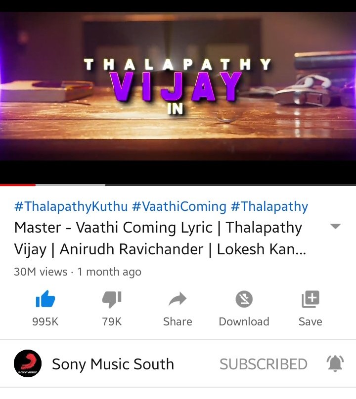 vijayblood2's tweet photo. #VaathiComing Hits #995K Likes
Just Need #5K Likes For 
1 Million Likes 💥💥🧨🧨 #Master 

Fast Fast 
https://t.co/kEtYqVOyjS

#தங்கதமிழன்விஜய்