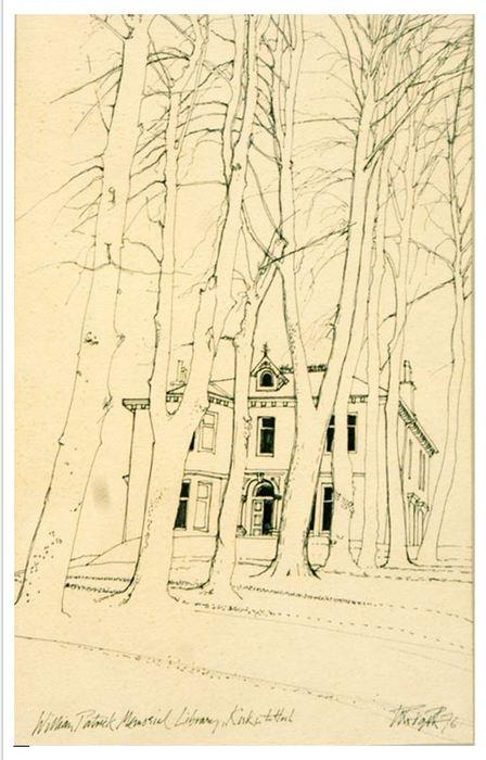 EDLC_Culture's tweet photo. We have selected two works from the collection to highlight the wide range of styles and subject matter.
William Patrick Library (the original one).
A wonderful ink sketch by the famous Willie Rodger RSA (1930 - 2018)
Purchase Prize:1981
#GetCreativeED #staysafe #stayhome https://t.co/gvoRfz2Luw