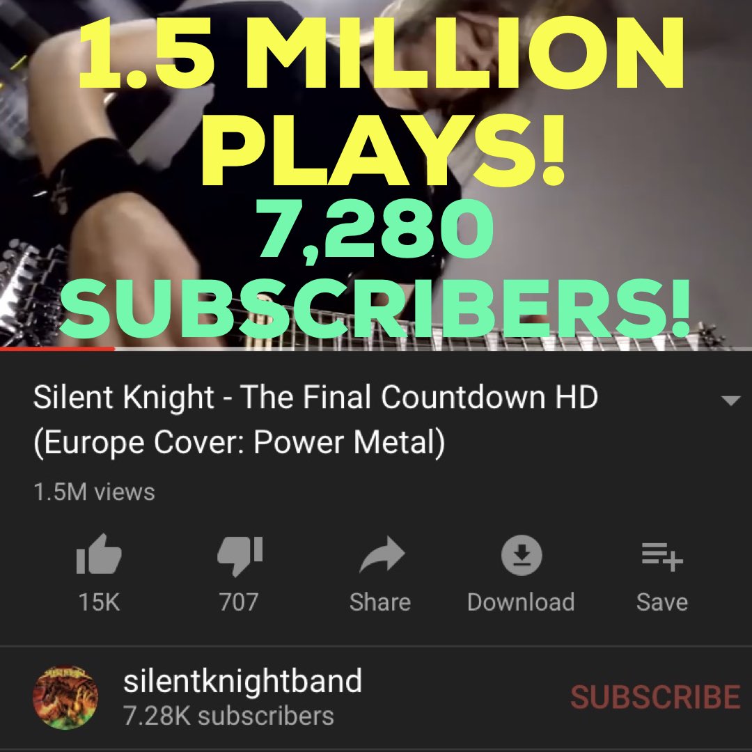 Check it out: youtu.be/I60tdqpNp6U

#silentknight #silentknightband #powermetal #powermetalband #powermetalsupreme #metal #heavymetal