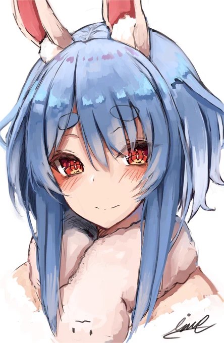 ふと思い浮かんだ落書きでショートカットぺこらです_φ(・∀・ )♪ 