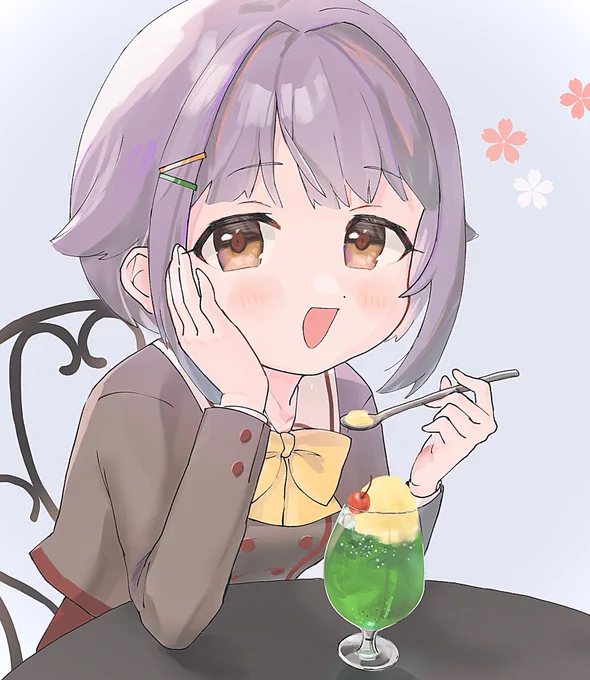 春の幸子とメロンクリームソーダ?
 #輿水幸子 