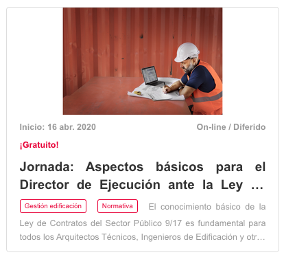 activatie's tweet photo. Mañana  16/4 abrimos inscripciones:
Jornada GRATUITA: Aspectos básicos para el Director de Ejecución ante la Ley de Contratos del Sector Público 9/17
https://t.co/wnnK6BGi1Q https://t.co/gHIaMWQtSj
