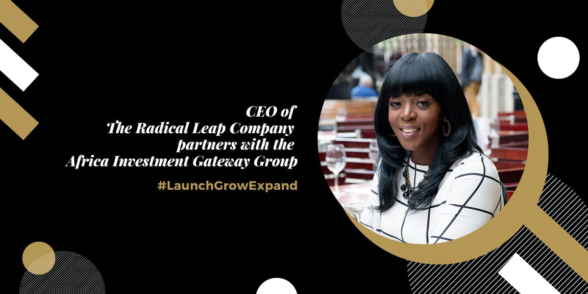 RadicalLeapGrp's tweet photo. We are pleased to share that our CEO, @NoreenMakosewe, has accepted a partnership with the Africa Investment Gateway Group, bridging bankable projects from Africa with partnership and investment opportunities from across the world.
#partnerships #launchgrowexpand https://t.co/aho3OZ5IhM