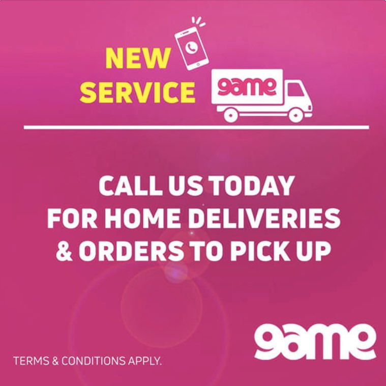 For groceries, appliance n all sorts Game store also say they do online orders and deliveries. You can order by calling the gabs or ftown store or WhatsApp 74662237 and 72831396 respectively to place orders, they take eft and mobile money payments and will delivery with 48hours