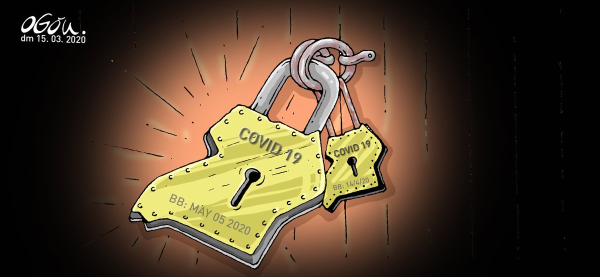 DailyMonitor's tweet photo. President Museveni has extended the lockdown period for another 21 days
#MonitorCartoons @chrisatuk https://t.co/m0yoBr9DGT