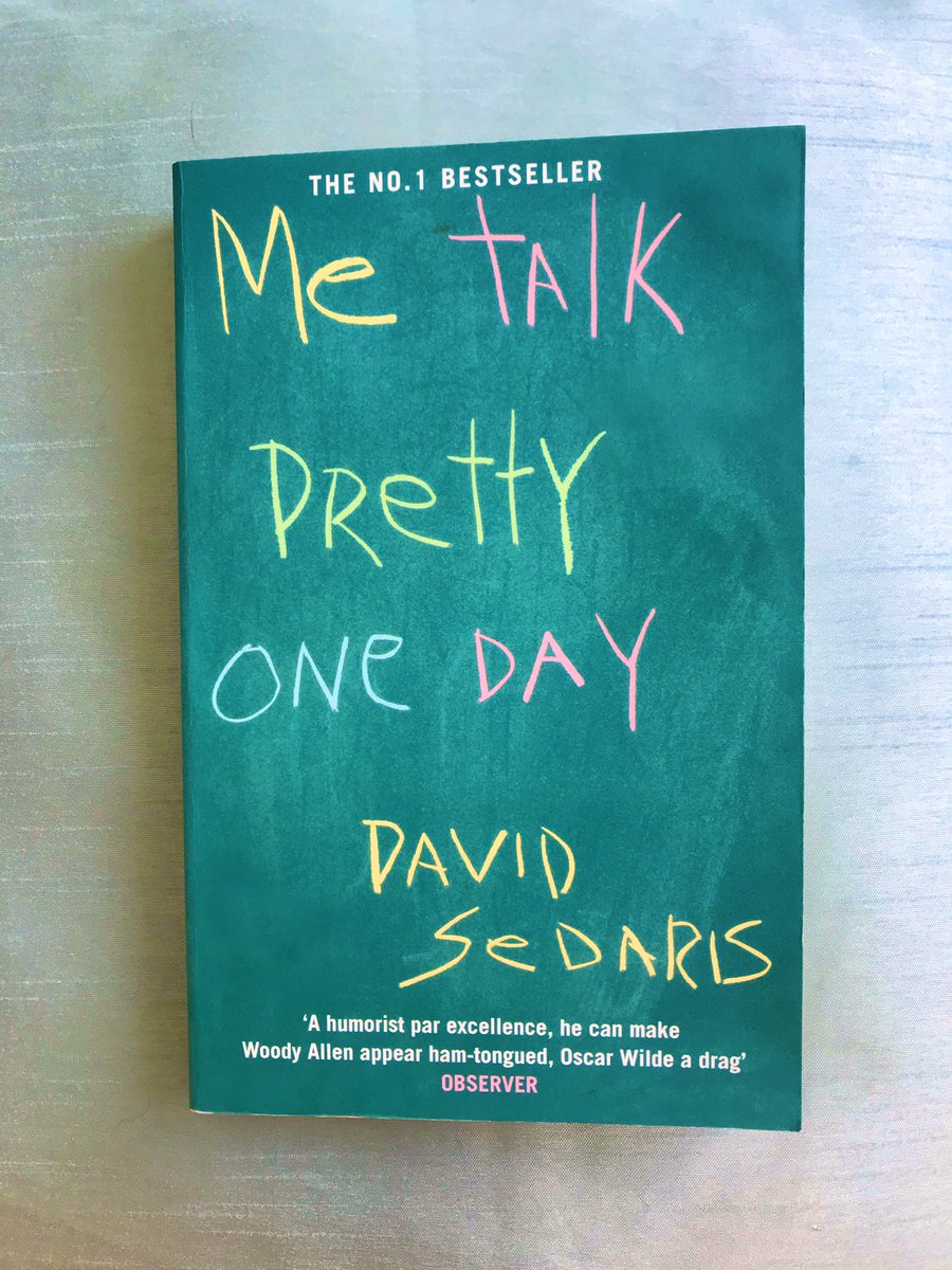 Really needed a good laugh and for that I can rely on David Sedaris. My mum kept calling up, asking why I was cackling so loudly. Sedaris has a sharp eye and acerbic tendencies, but he’s fundamentally kind. Eccentric, offbeat, able to make himself the butt of the joke.