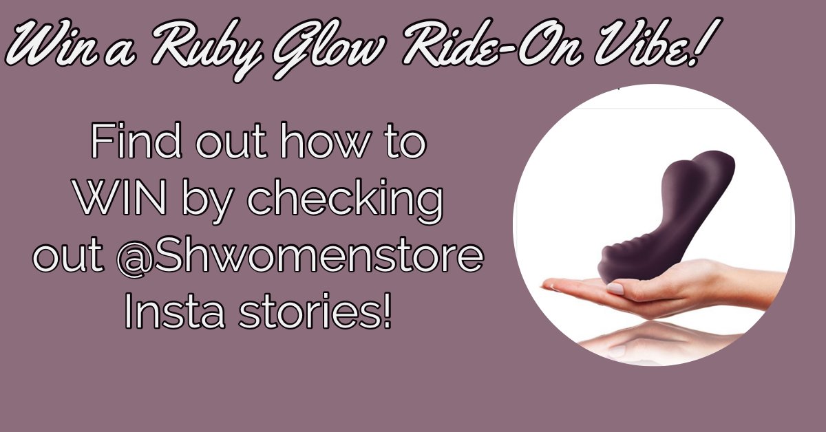 ShWomenstore's tweet photo. Weβre already SO excited for our #Insta live stream with @TabithaErotica this Friday at 6.30pm! π AND you could #WIN @TheRubyGlow πππ #30DayOrgasmFun https://t.co/z633Is6vHC