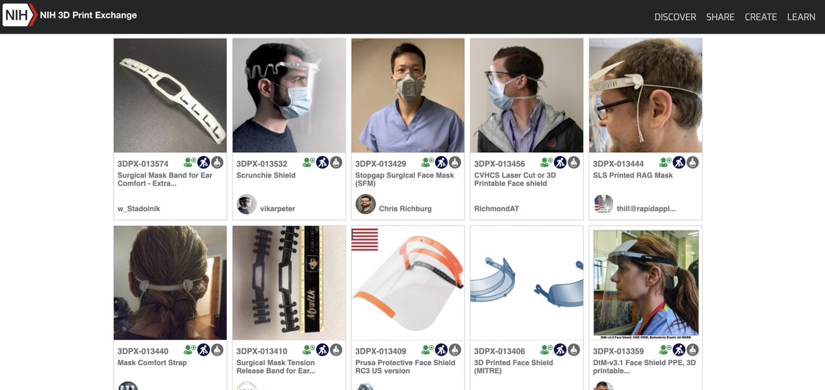 gshap_r's tweet image. COVID-19 Supply Chain Response : This collection of designs was created to support the manufacturing of personal protective equipment (PPE) #3dprinting #coronavirus #COVID19 3dprint.nih.gov/collections/co… seen on
@3dpbmPulse