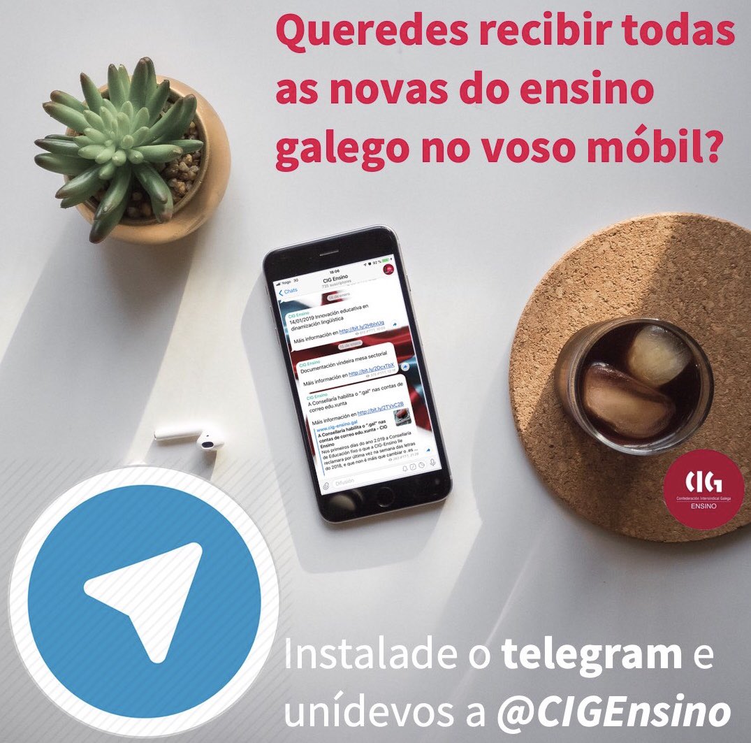CIGEnsino's tweet photo. Máis que nunca nun momento como o actual é necesario estar ben informada.
Calquera novidade que haxa no
#ensino #galego ao instante no voso móbil.
É moi #sinxelo, instalade @telegram e unídevos a https://t.co/M0phclOzuJ. https://t.co/xngPx6ZPgK