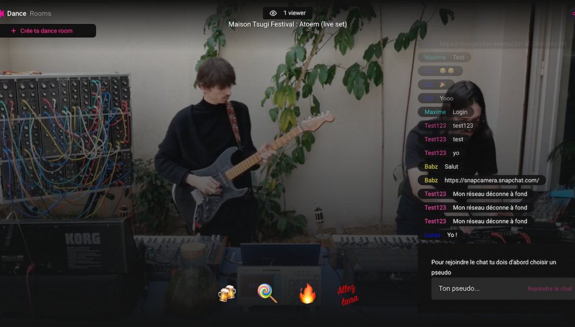 tsugimag's tweet photo. Shotgun #Disdancing : le Netflix des lives dโartistes confinรฉs ๐ https://t.co/OXh1UmwpGE https://t.co/s62RDNmBal