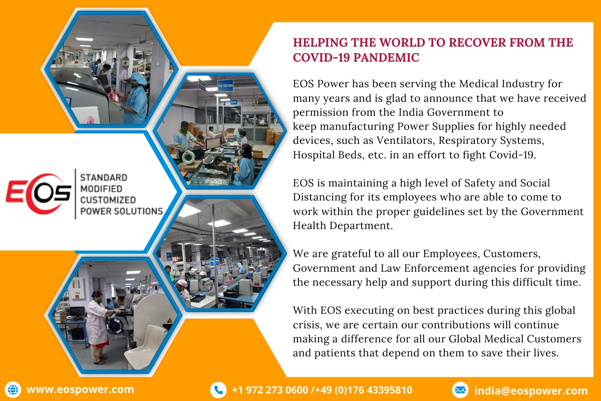 EOS_Power's tweet photo. EOS Power helping the world to recover from the COVID-19 pandemic. #FightAgainstCOVID19 #Medical #Powersupplies #Eos_Power https://t.co/9N6nWkO2df