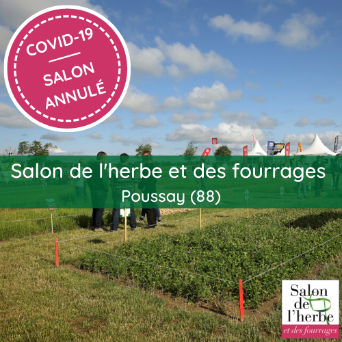 COVID-19 : Suite à l'allocution d'Emmanuel Macron ce lundi 13 avril, nous avons pris la décision d'annuler le Salon de l'herbe et des fourrages.

Retrouvez toutes les informations sur l'annulation du salon ici : salonherbe.com/covid-19-annul…