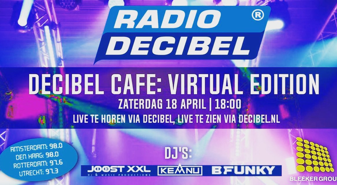 This Saturday! Who’s in? 😁 check the socials for the stream <a href="/Radio_Decibel/">Decibel</a> @RickWaltmann <a href="/bfunky/">B-Funky</a> <a href="/joostxxl/">Joost Conijn</a>