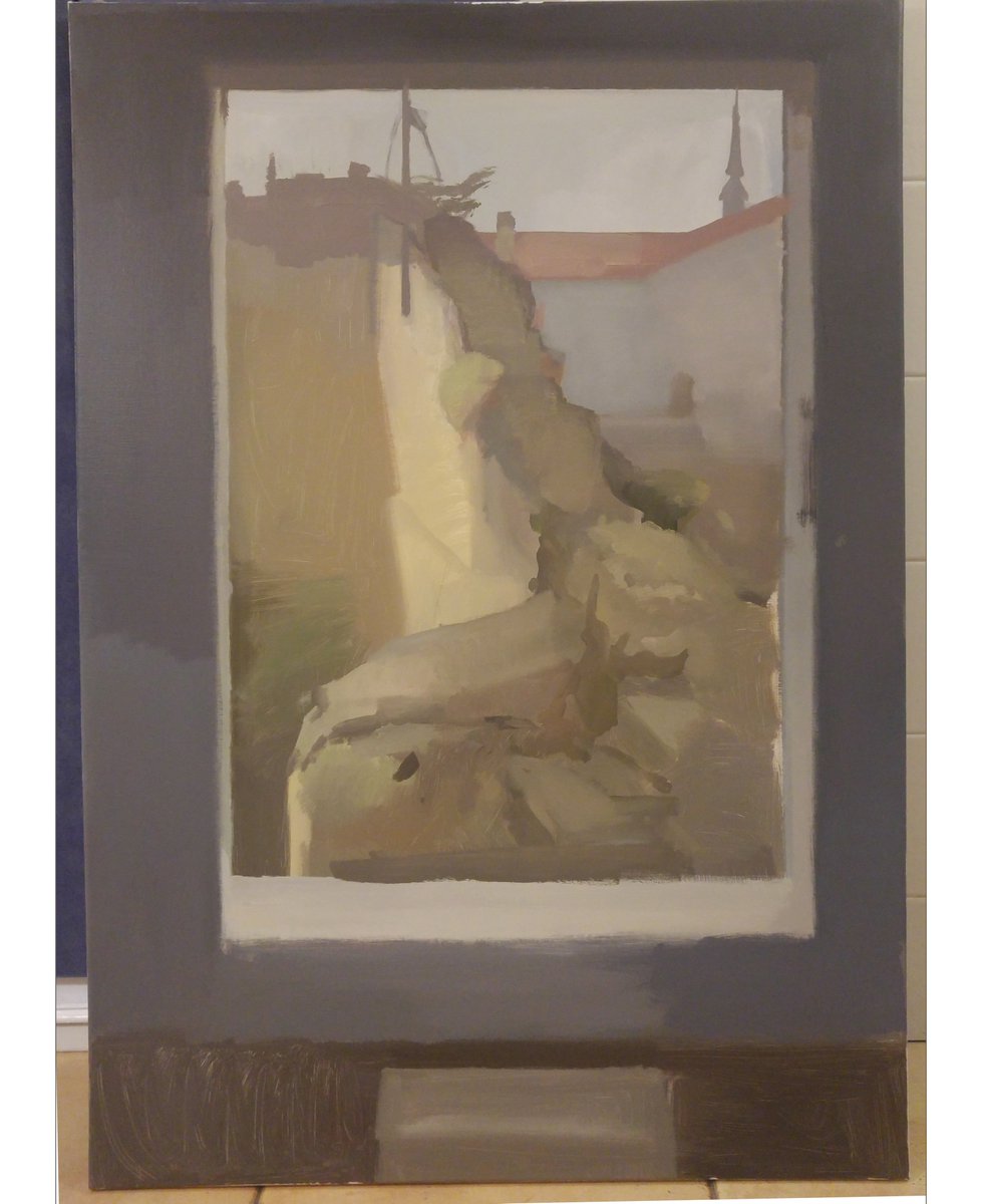 EduardoAlsasua's tweet image. Óleo//acrìlico//lienzo. Uno de los cuadros que he comenzado estos dìas en casa.
#paint #paintinprogress #window #landscape #gris #ocre #ruins #realism #contemporaryrealism #contemporarypainter #contemporaryartwork #figurativepainting #contemporaryart #yomequedoencasa  #acrilyc