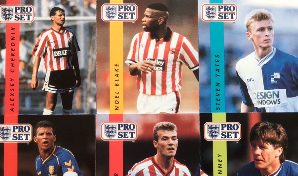 Opening another pack at lunchtime. Till then, here's some Pro Set players that all look like they heard someone talking about them.Don't take it Yatesy.  #ProSetChallenge