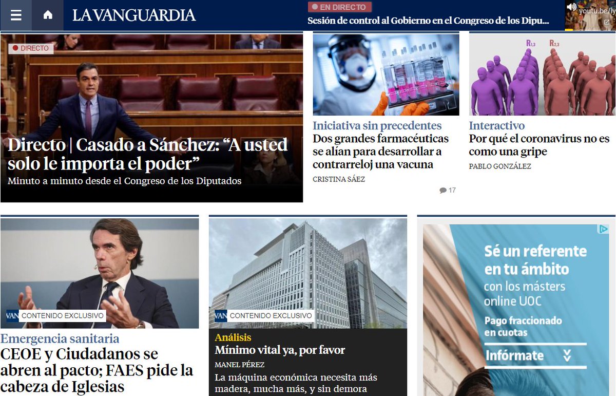 AriadneComunic's tweet photo. El COVID-19 está aumentando las suscripciones a diarios digitales. EL MUNDO, un 1.000% el nº de altas diarias; EL PAÍS cuenta con 600.000 lectores registrados; las ediciones regionales de VOCENTO han aumentado sus lectores de pago un 400%. #diariosdigitales, #COVID-19. https://t.co/XquFEcpxlo