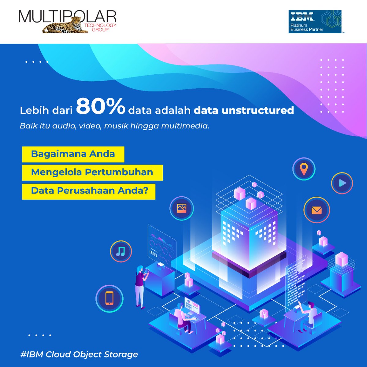 MultipolarTech's tweet photo. Lebih dari 80% data adalah data unstructured, baik itu audio, video, musik hingga multimedia. Data-data inilah yang menjadi basis untuk pengambilan keputusan bisnis. 

#MultipolarTechnology #MLPT #ITInfrastructure #Storage #IBMCloudObjectStorage #ICOS #ObjectStorage #IBMIndonesia https://t.co/VIOdJwCB45