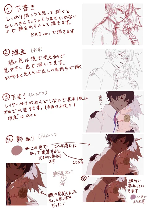 結構前にどうやって描いてるのか聞かれたので今回描いた絵でメイキングします!(いつも描いた絵のデータ消してしまうので) 