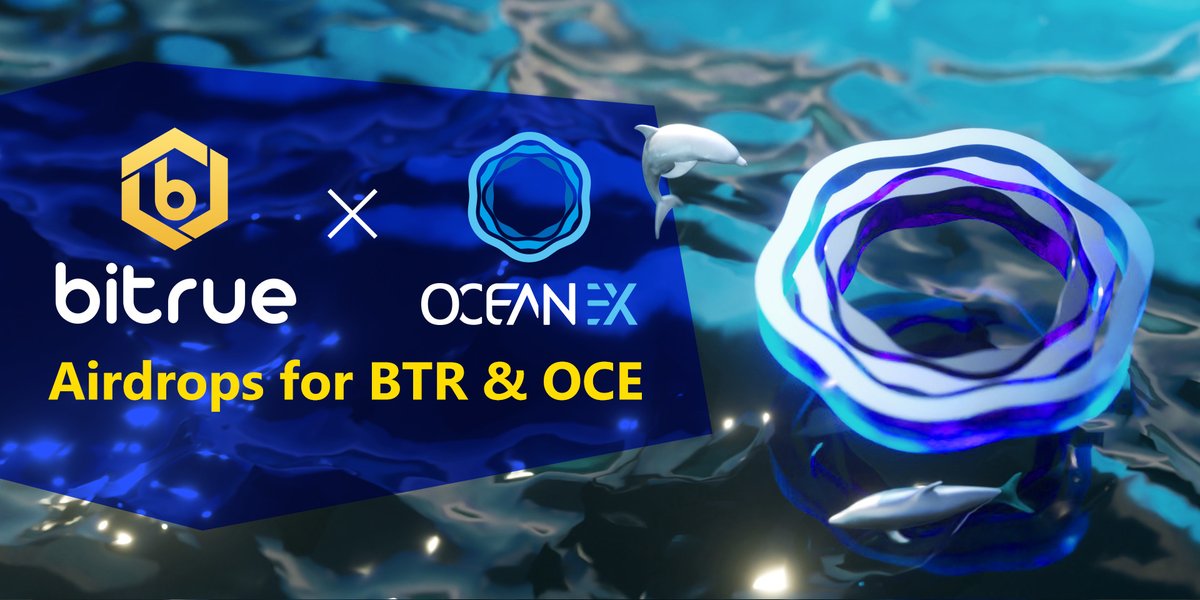 To celebrate the joint listing of $OCE &amp; $BTR with <a href="/OceanexOfficial/">OceanEx Official</a> we're holding an airdrop of 3,000,000 OCE, exclusive for BTR holders!

1.Follow <a href="/BitrueOfficial/">Bitrue</a>
2.Fill in the form forms.gle/LDCLwwjxF6MebT…
3.Retweet
4.Reply &amp; tag 3 friends

Full rules @ bit.ly/2XDAgPA