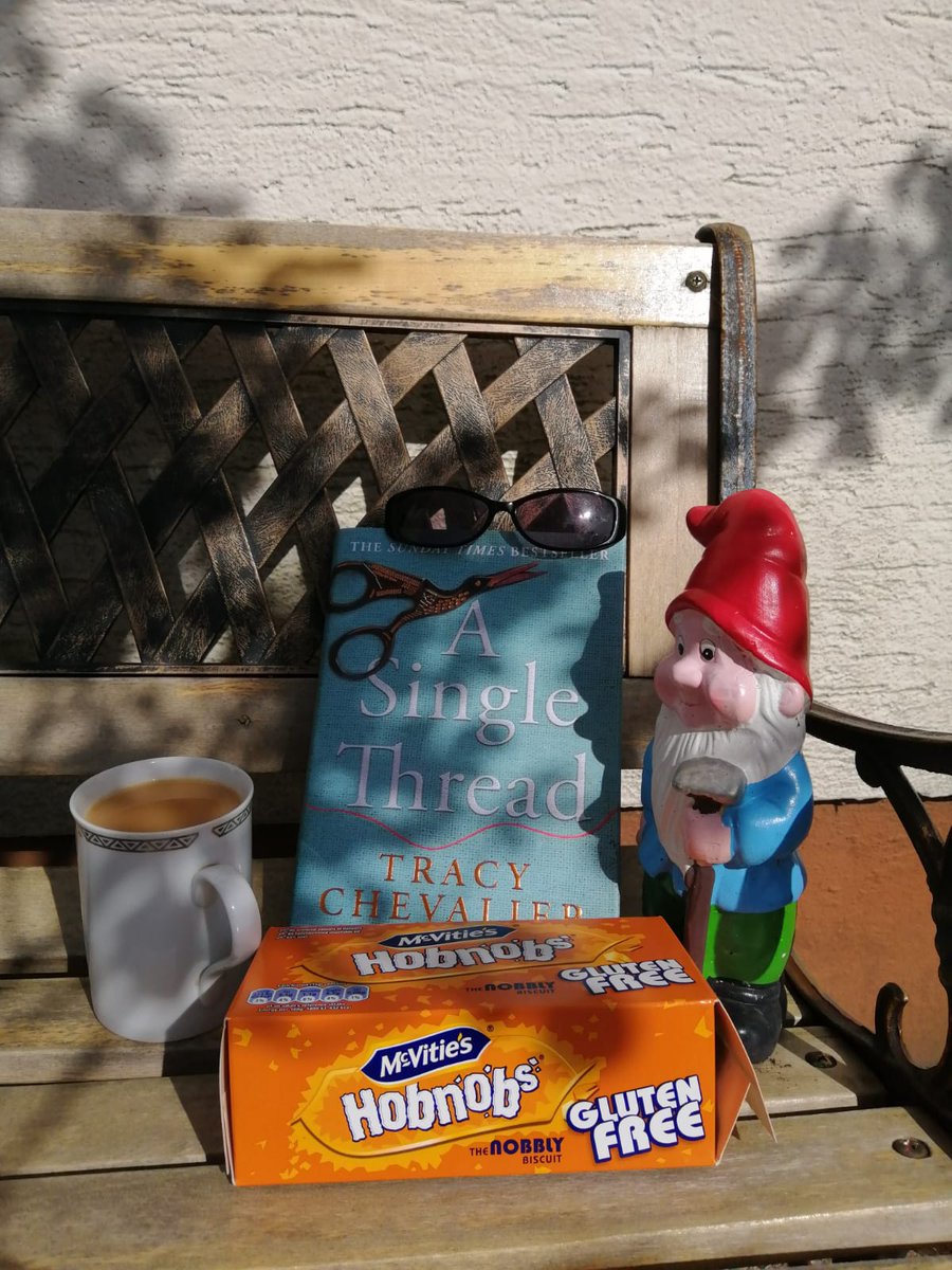 VerbalArtsDerry's tweet photo. Join Verbal Chapters on WhatsApp for World Book Night, April 23. We are reading A Single Thread by Tracy Chevalier. Contact us to take part: readingfriends@theverbal.co. This little chap did! https://t.co/qYLqiYsk0z