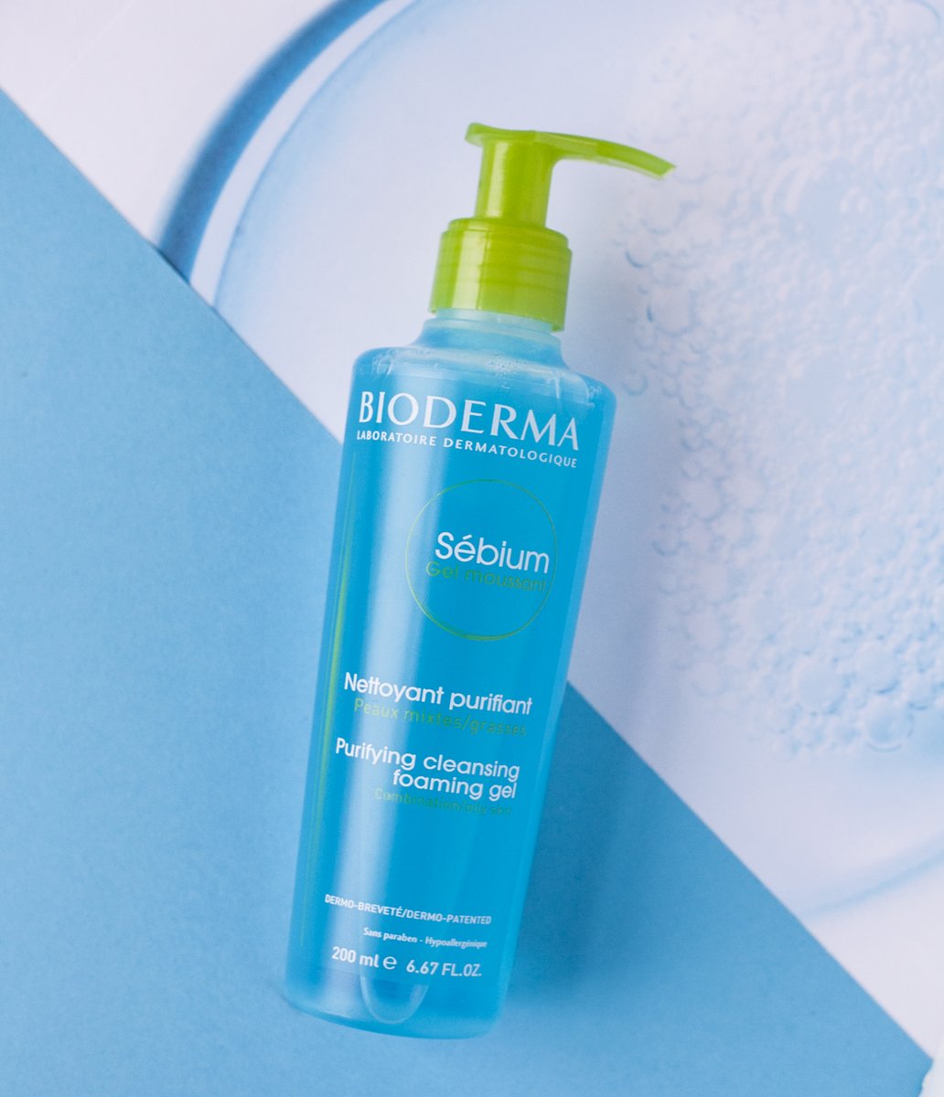 Our ultra-gentle, soap-free #SebiumFoamingGel cleanses, reduces blemishes and limits sebum secretion. Zinc Gluconate and Copper Sulphate purifies while still respecting your #skin's natural PH balance.  💧