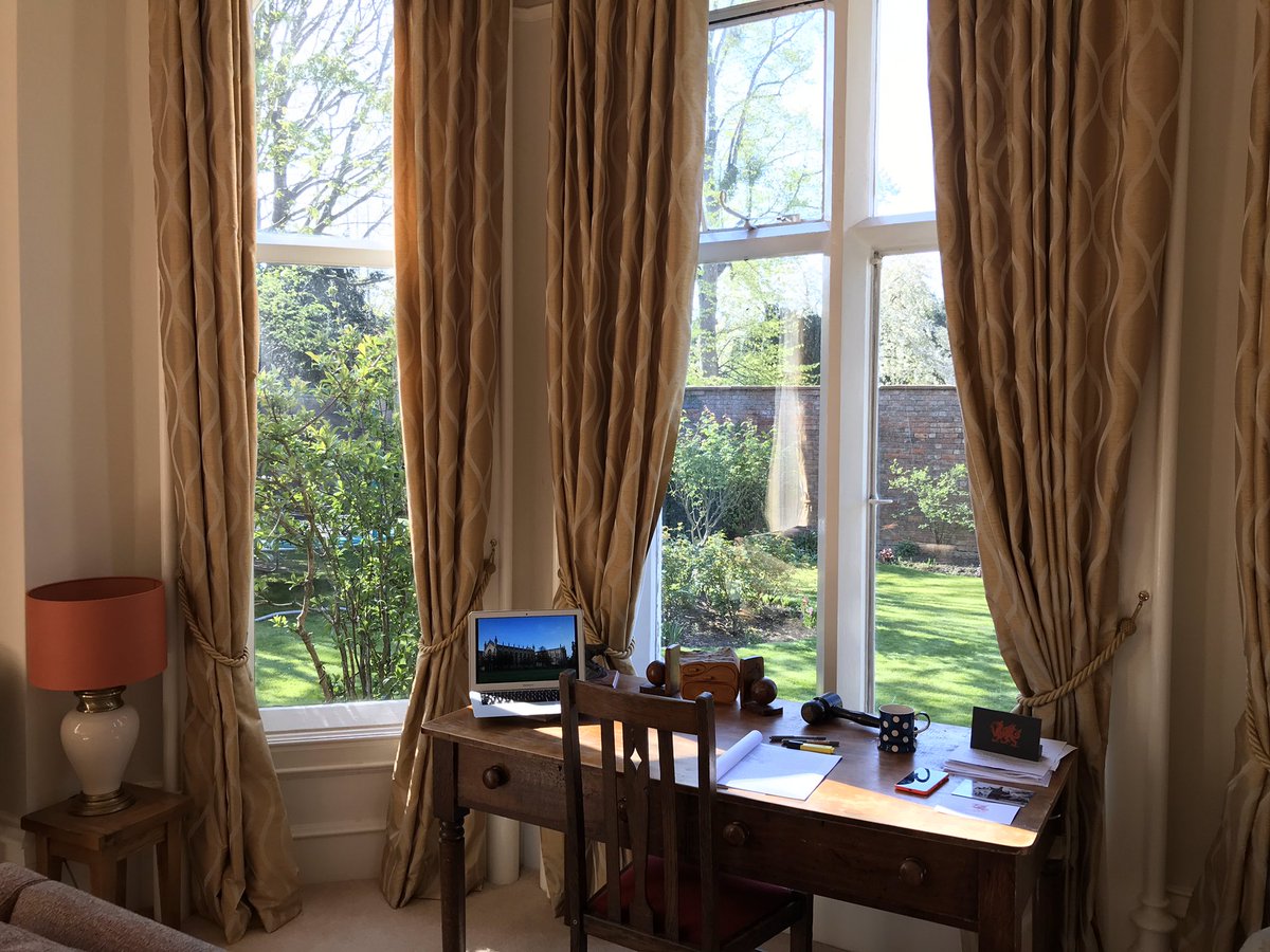 I’ve just taught my first remote lesson live from my living room. It was great to see the students of @CheltColEnglish so engaged at the start of such a strange term. #collegeconnected #agoodstart