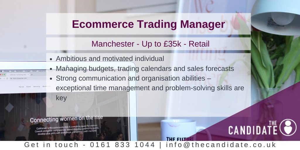 thecandidateuk's tweet image. 🖍️Actively Recruiting 🖍️
Brand NEW Role - Ecommerce Trading Manager - Manchester - Up to £35,000
buff.ly/3baCJ87