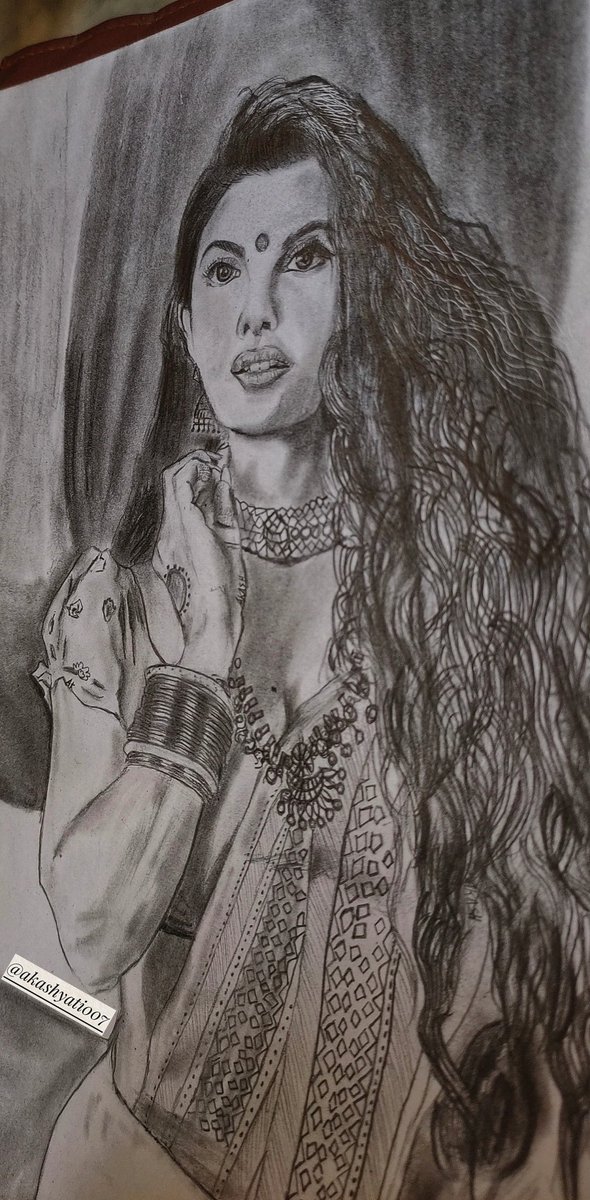 akash_yati007's tweet photo. I would stare at you until you come out of this sketch😍
 Wishing to meet you again
 @Asli_Jacqueline  💓
 @Its_Badshah
#gendaphoolchallenge
#redsaree #bollywoodactresses #Qurantine
#heartonpaper
#gendaphool #lovetosketch
 #loveofmylife #sareelove #love
#jacqueline 
#badshah https://t.co/B5twnu23rN