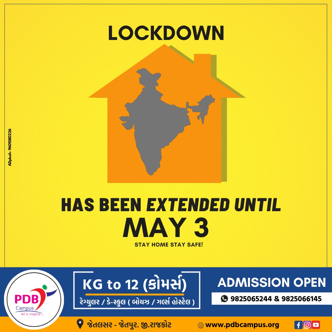 CampusPdb's tweet photo. #pdbcampus #jetalsar #stayisolated #Be_supportive #Be_careful #Best_Education_in_jetpur #School_in_Gujarat #school_in_jetpur  #lockdownindia #lockdown2020 #IndiaFightsCorona #COVID19 #coronavirusoutbreak #StaySafeAvoidCorona #StaySafeStayHome https://t.co/zd7yhMYehE
