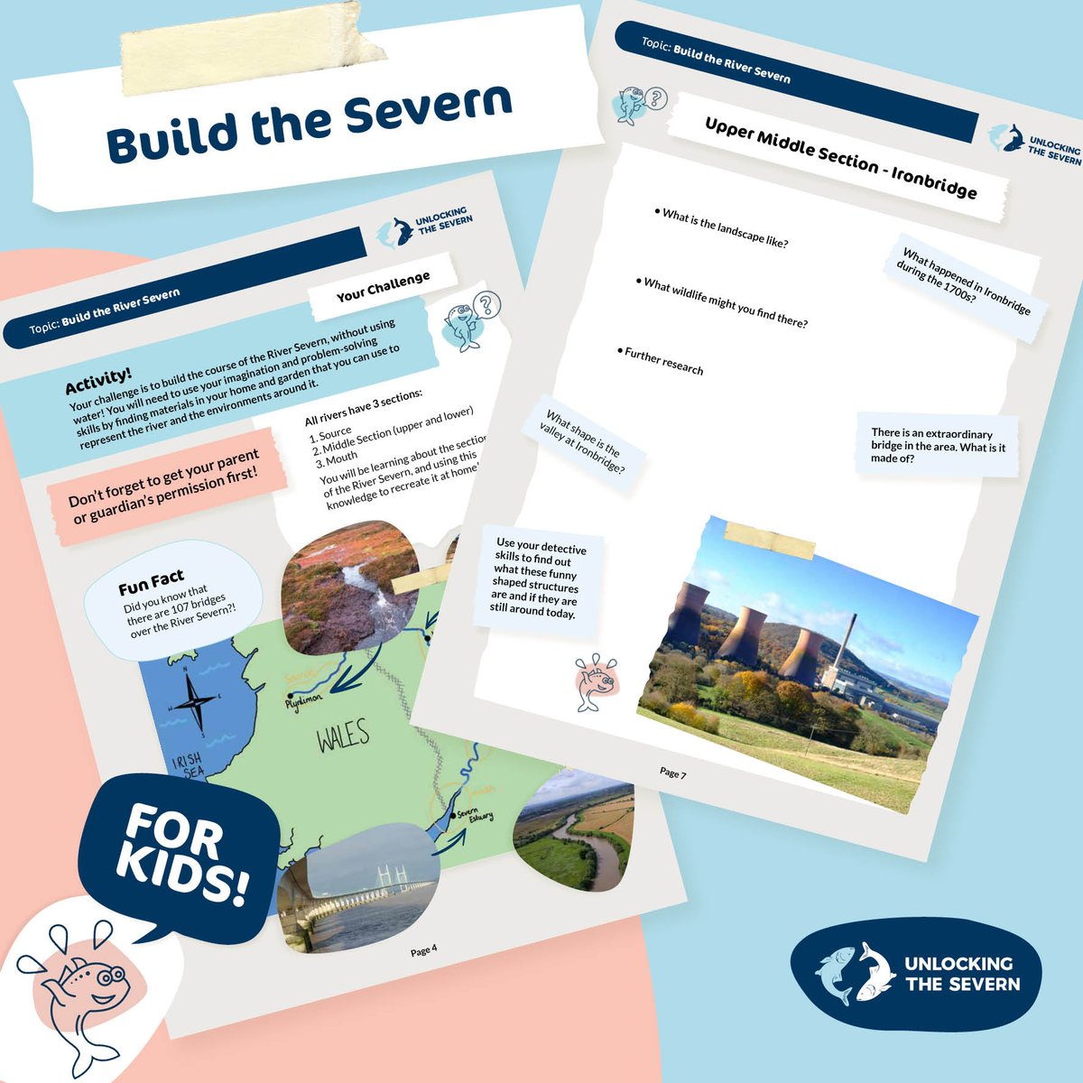 Let their creativity flow! Our NEW educational pack encourages young learners to build their own version of the #RiverSevern. Probably too much fun for parents not to get involved too! #HomeSchooling #EducationResource #HomeSchool @severnrivers
unlockingthesevern.co.uk/get-involved/f…