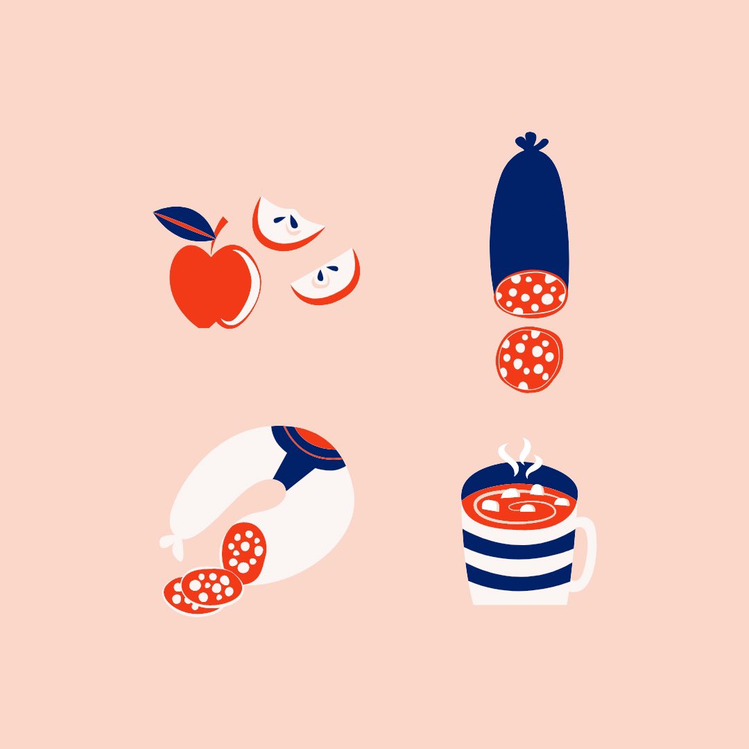 From foraged wild mushrooms to the rich flavours of mountain cave cheeses. Our latest #illustration series for <a href="/Brindisa/">Brindisa</a> guides you on a mouthwatering gastronomic journey from Andalusia to Asturias. Full project here bit.ly/2VvB2v9
⠀
#artwork #tapas #silverroute #design