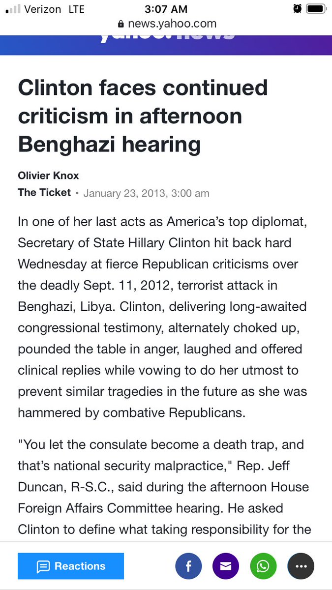 BREAKING: Hillary Clinton, Johm Podesta, Cheryl Mills & others may have WRITTEN an article about Clinton’s Benghazi testimony published by Yahoo News reported as objective journalism.Wikileaks email:  https://wikileaks.org/clinton-emails/emailid/17184Yahoo News:  https://news.yahoo.com/blogs/ticket/clinton-face-lawmakers-benghazi-attack-090039480--politics.htmlC’td below...