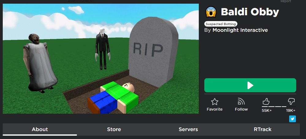 Mario118118 On Twitter And Here S Two Other Obbies On The Front Page Notice Anything Similar About Them They Re The Same Game They Prompt Users To Buy Something On Join Thumbs Up For - baldi obby on roblox