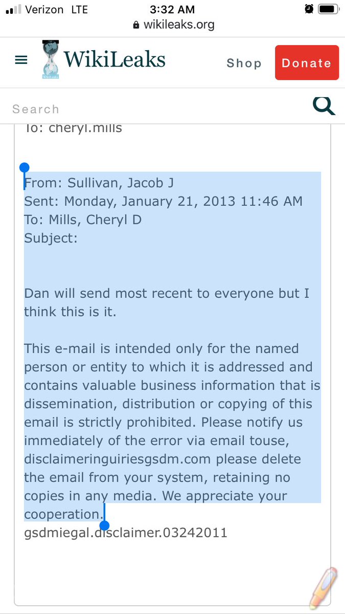 At a minimum, the Wikileaks email exchange shows that the four, along with other State Department employees, were provided with a copy of the article two days prior to it being published for review & editing. Some noteworthy comments appear within the Wikileaks exchange: