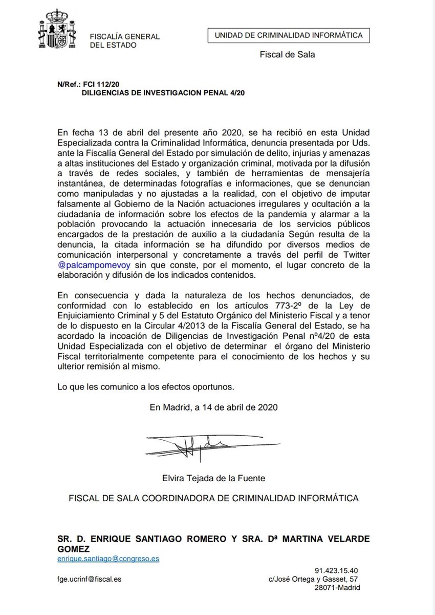 Enrique Santiago tweet media