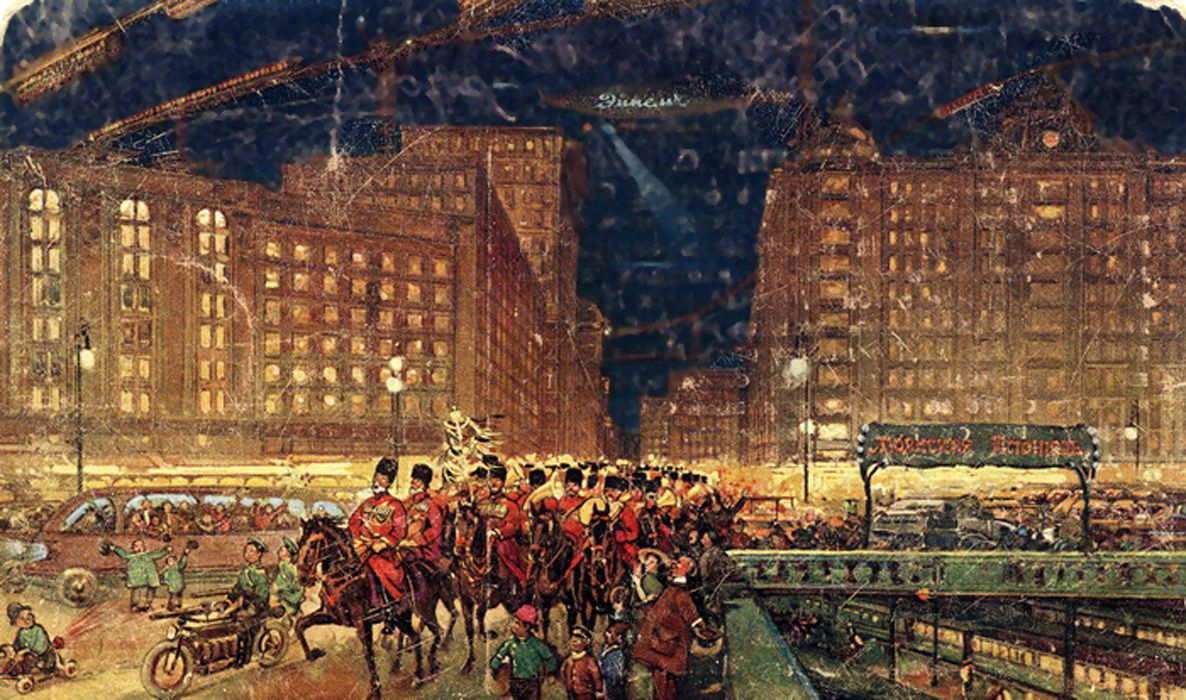 sovieight's tweet photo. Moscow of the Future. 1914. Futuristic visualization of “Einem/Red October” confectionary factory @ Moscow, Russian SFSR #futurism #sovietfuturism #sovietmoscow https://t.co/veWxI1VCo0