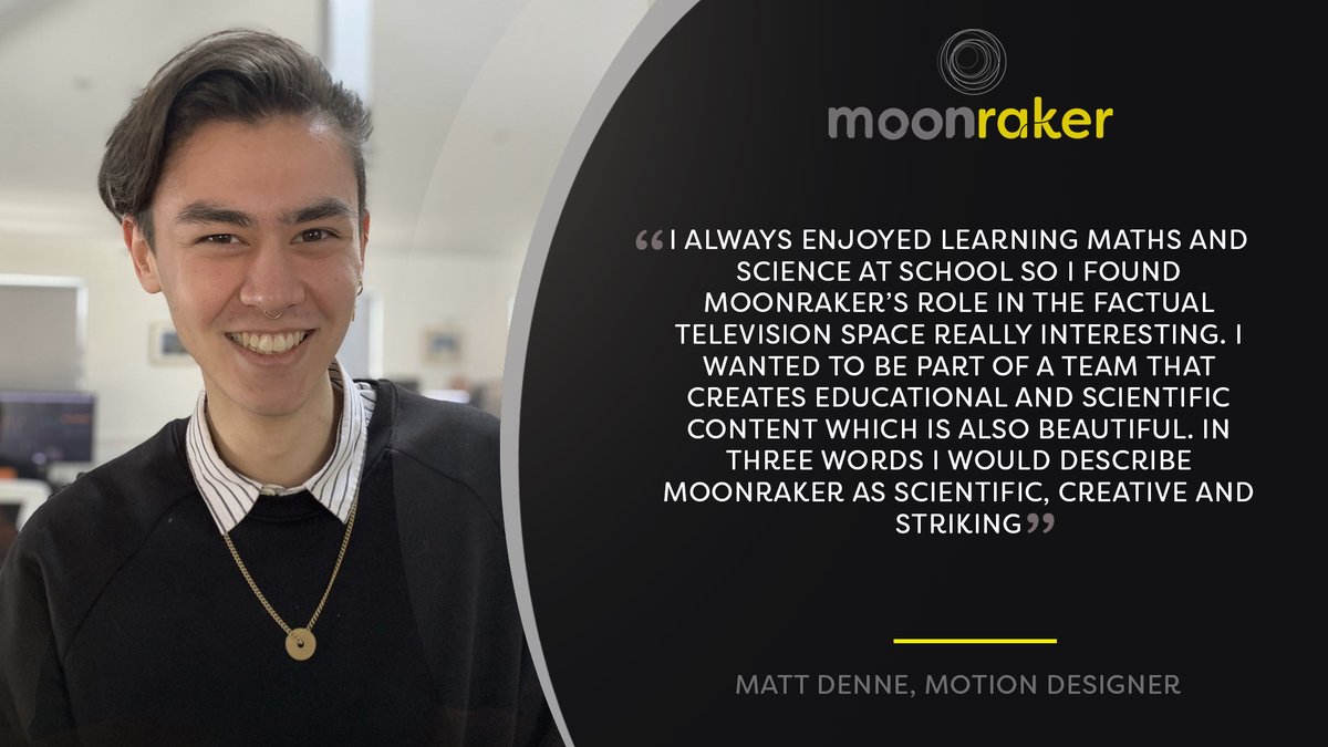moonrakervfx's tweet image. Matt - one of our talented Motion Designers - shares his reasons for wanting be part of the Moonraker team. We love working on shows which educate  audiences about our natural world as well as help them visualise the (often) impossible ! #VFX #motiongraphicdesign #visualeffects