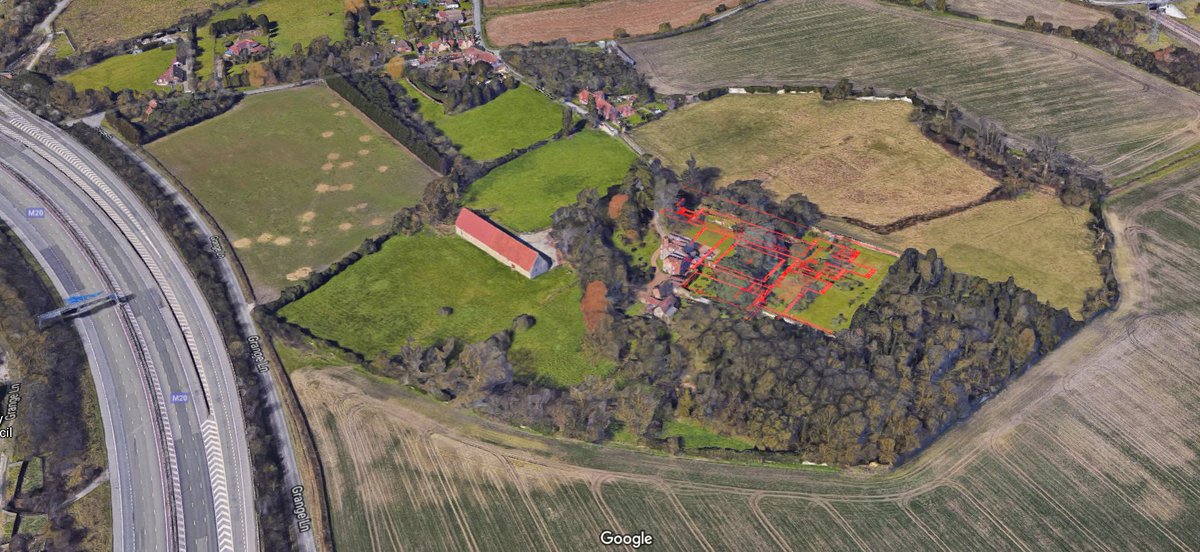 I love it when a plan and 3D mesh aerial photogrammetry come together. even if it is Cistercian