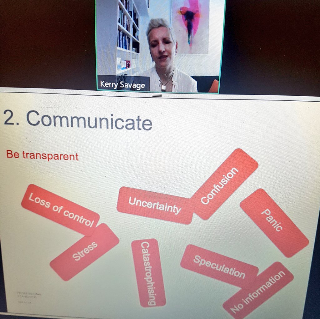 Attending the Effective People Management free webinar with @SavageKerry @CIPR_UK. 

👉'We're in it together' creates accountability... #CIPRLearn