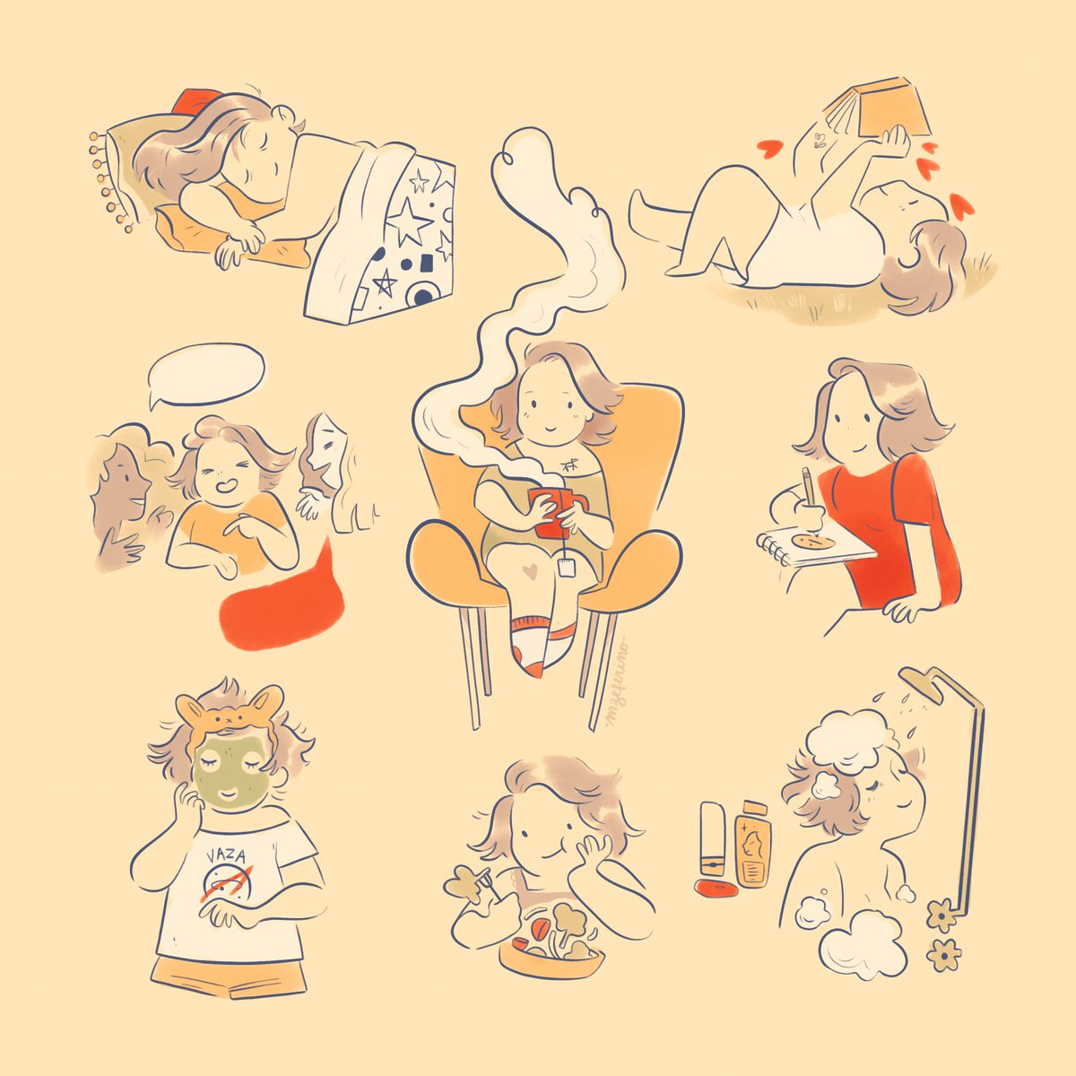 It's a very pretty book that i'll be eternally proud of! featuring some of my best art, thoughts and mini-tutorials. the stock is low and pot pourri wont be making an appearance at cons/online stores anymore.
let's give it a meaningful last run ❤️